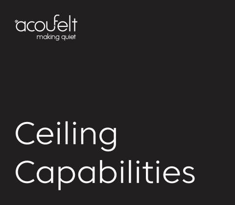 acoufelt "Ceiling Capabilities" brochure